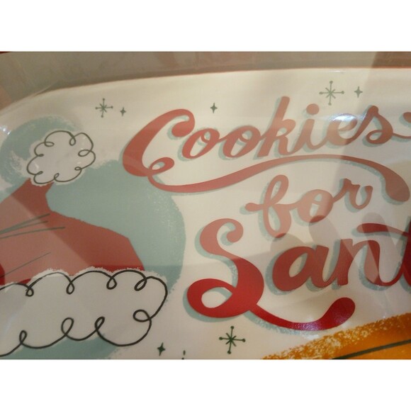 St. Nicholas Square Cookies For Santa Plate And Mug Set Red Mug Multicolor Tray - Picture 15 of 16